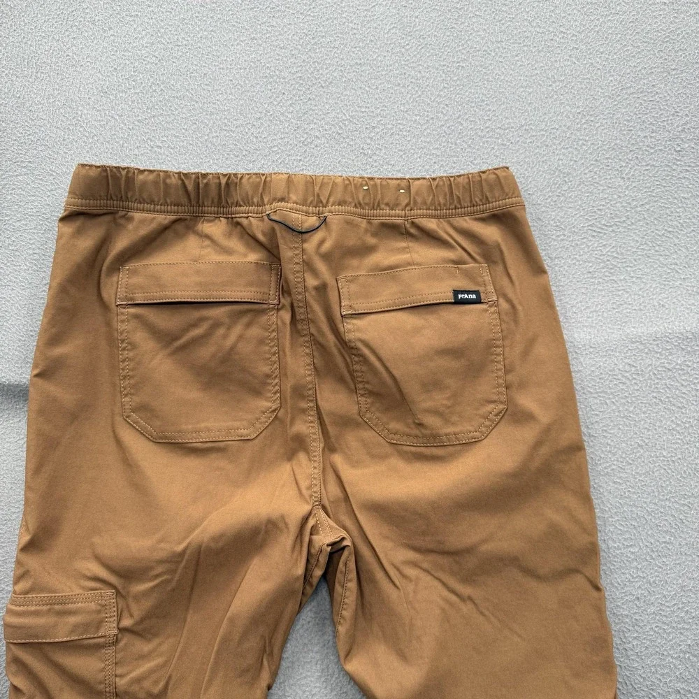 PrAna Pants Mens Large (32/29) Brown Cargo Standard Fit Stretch Hiking Travel